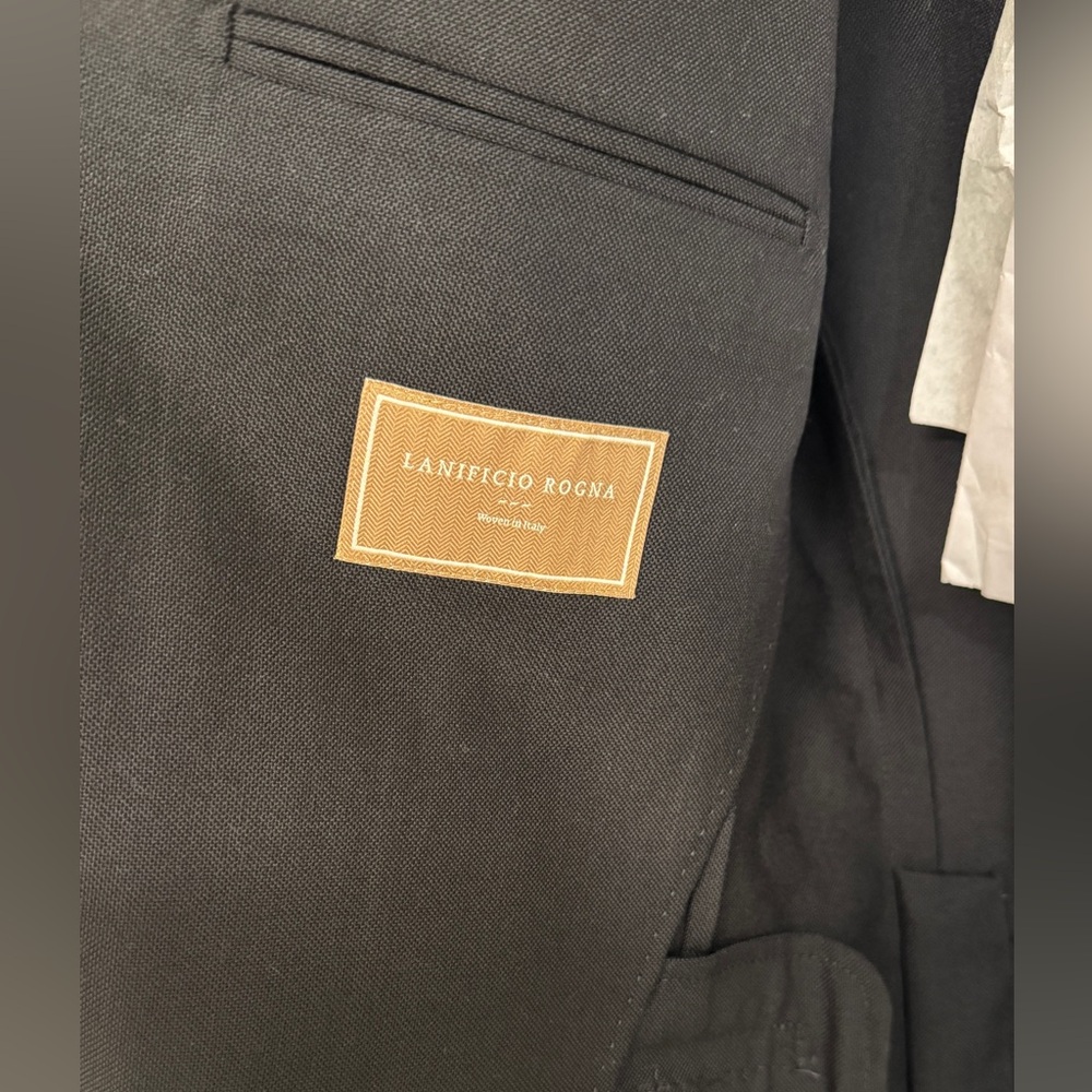 Navy Tailored Fit Havana Suit Jacket - Picture 2 of 8